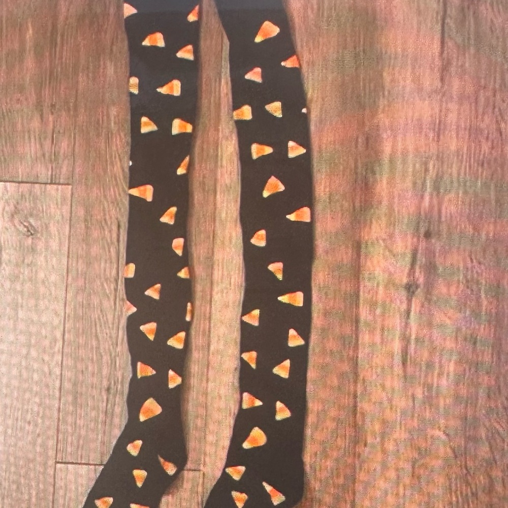 Candy Corn Knee High Socks (Part of Not-so-Mystery Box promotion)